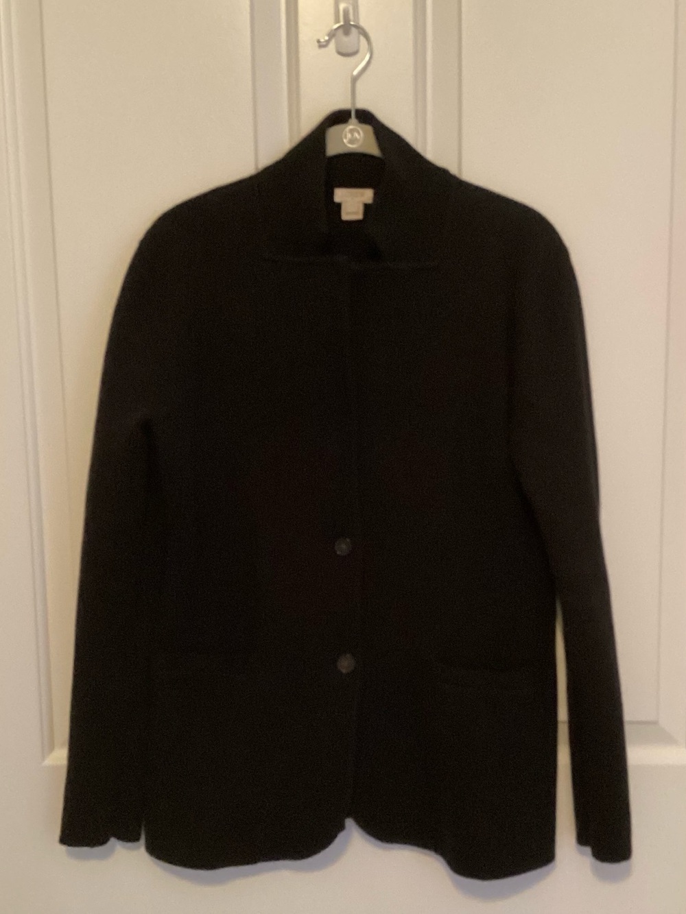J. Crew Black Button-Front Women's Blazer